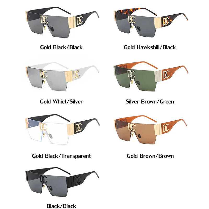 Sunglasses Women Ladies One-Piece Brand Designer Sun Glasses Men