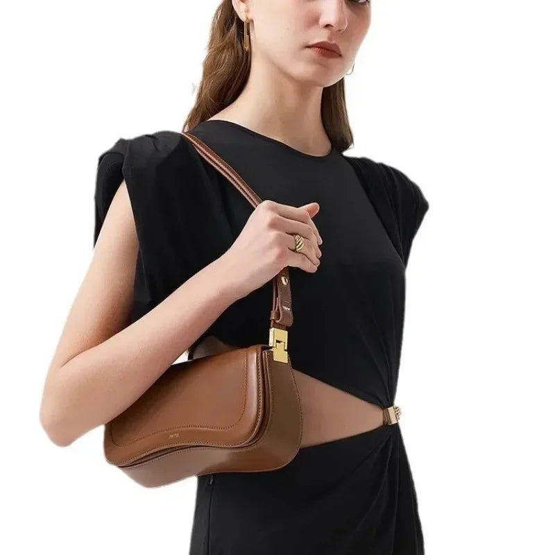 Women's Fashion Retro Adjustable Underarm Saddle Bag Crossbody Bag
