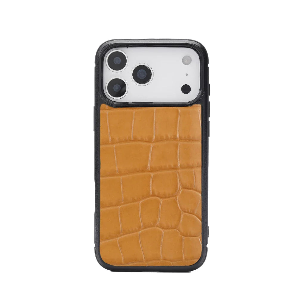 Custom Name Personalized Crocodile Pattern Italian Leather Phone Cover for Iphone 16 13 14 15 17 Pro Max Case Gift Friend