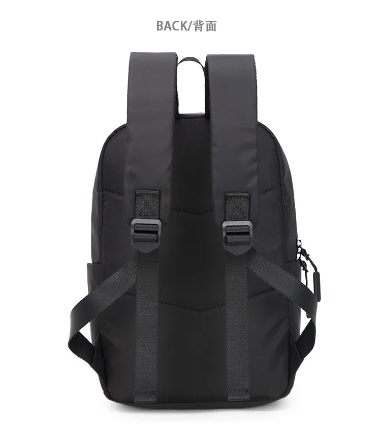 Mini Canvas Men's Backpack Fashion Black Rucksack School Bag for Man Small Japanese Male Bagpack Travel Waterproof Backpacks