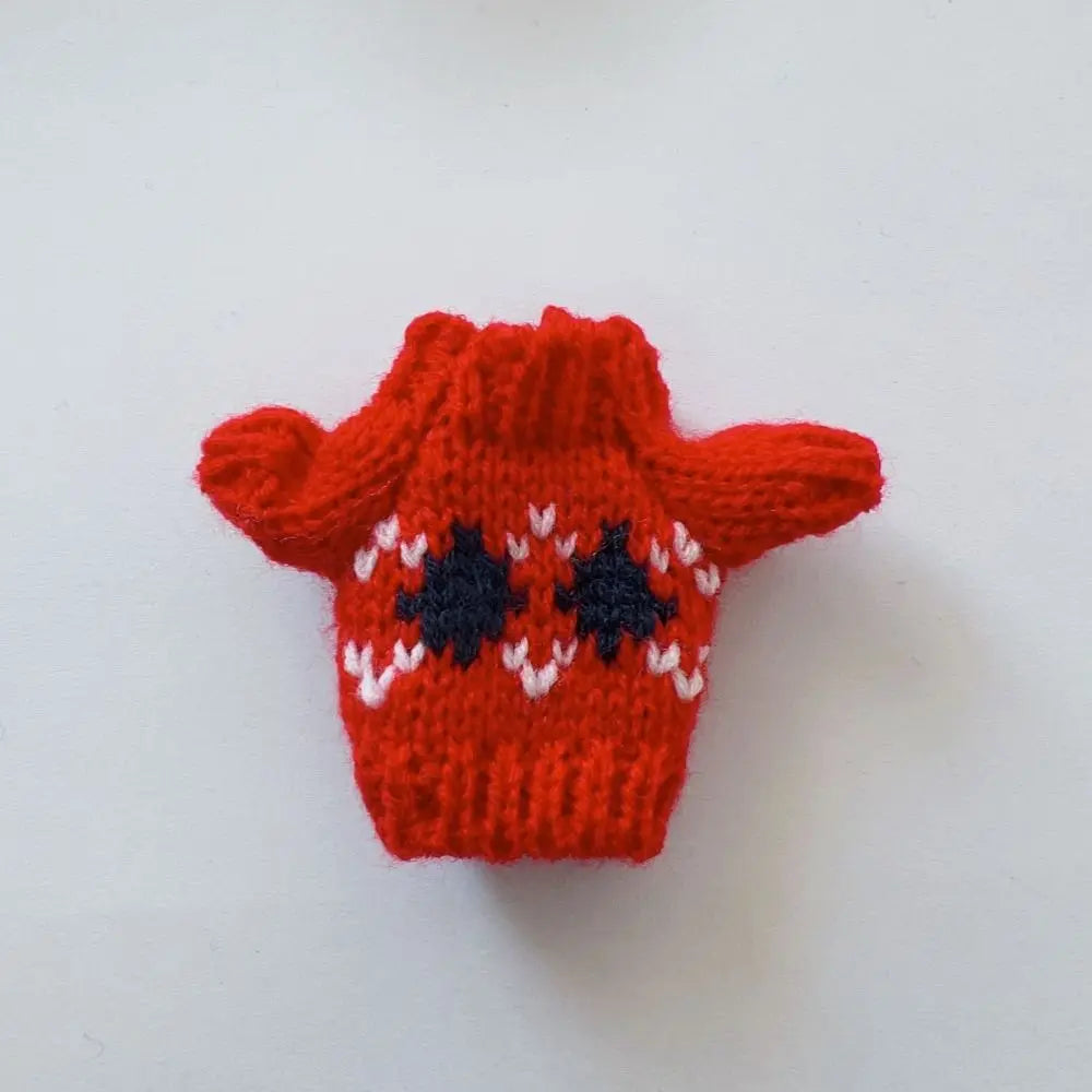 Christmas Style Dolls Sweater Dog Doll Clothes Cute White/Red/Green BJD Doll Clothes Mini 10cm for 16cm/17cm Bjd Doll