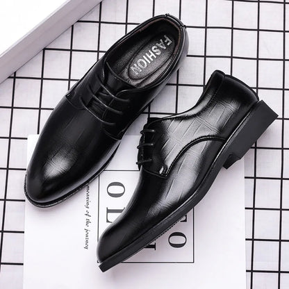 Mens Leather Dress Shoes Men's Formal Social Male Shoe Casual Business Pointed Toe Luxury Party Designer Shoes for Men