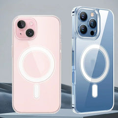 Case For iPhone 16 Pro Max Plus 16Pro 16PM Crystal Clear Protective Bumper For Magsafe Transparent Cover For iPhone16