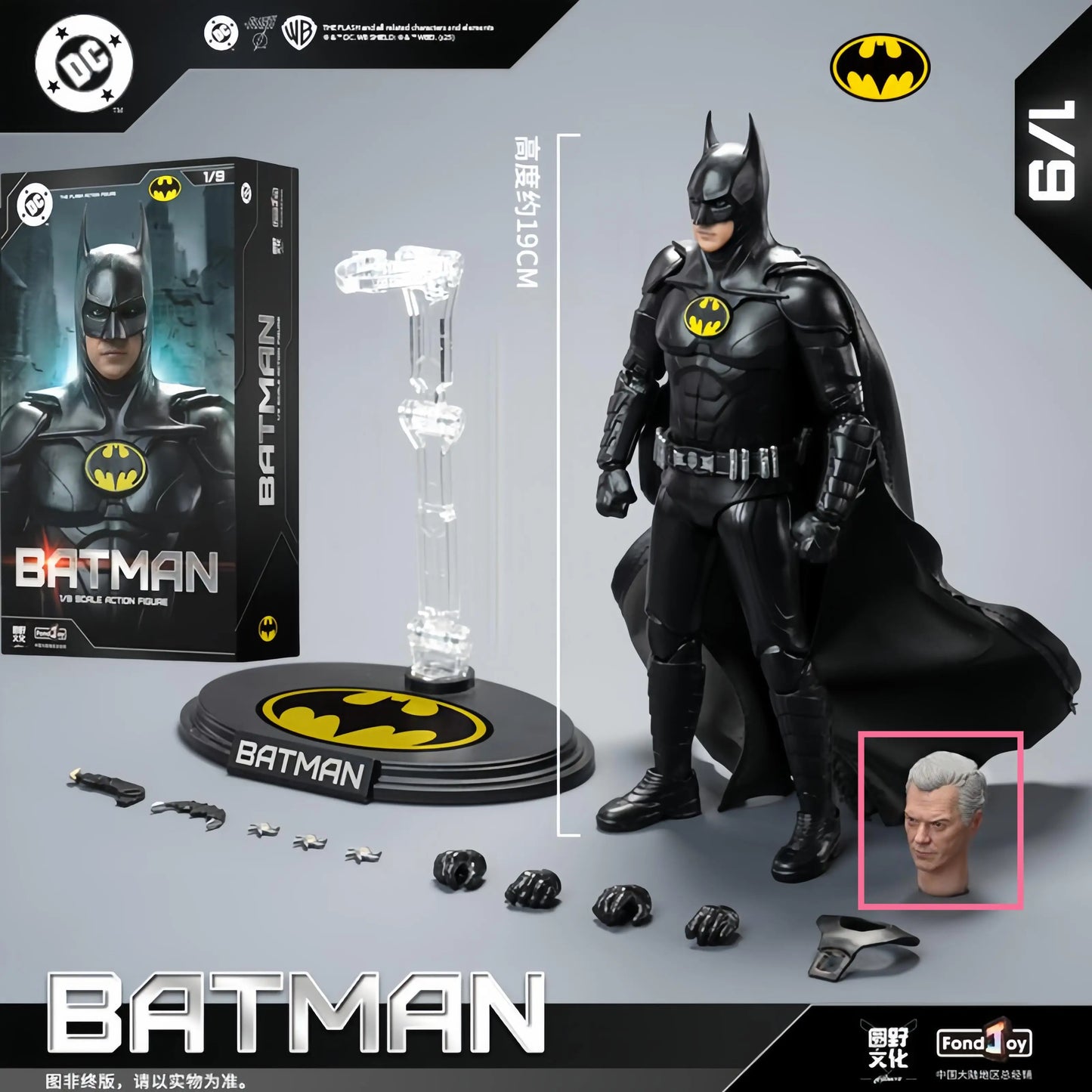 2025 Original Fondjoy David Corenswet Superman Action Figure 1/9 New SupermanFigure PVC Joint Movable Kid Toy Boy Gift