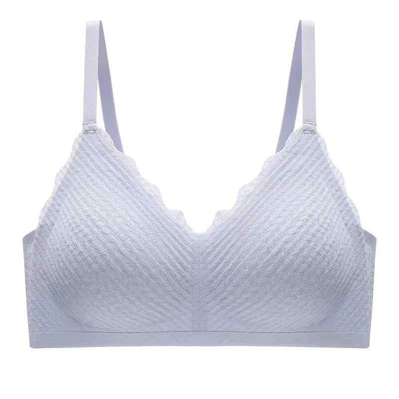 Top Lace Seamless Women's Underwear Small Chest Gathered Non-slip