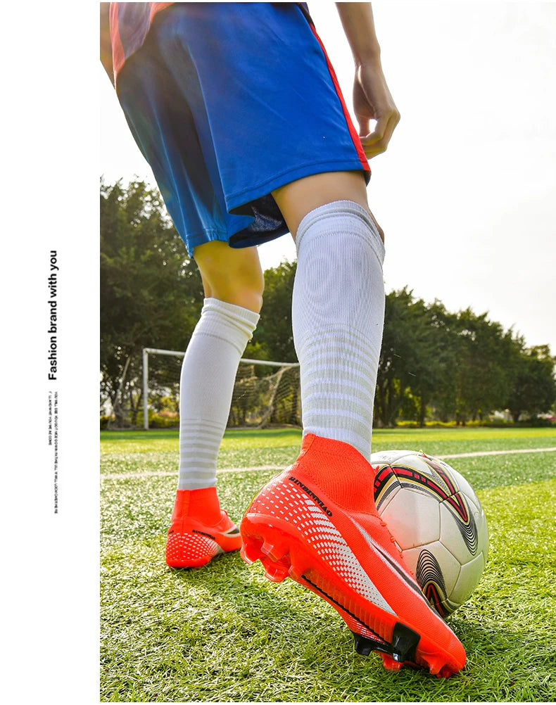 Football Boots Breathable Outdoor Lightweight Non-slip Training Soccer Shoes
