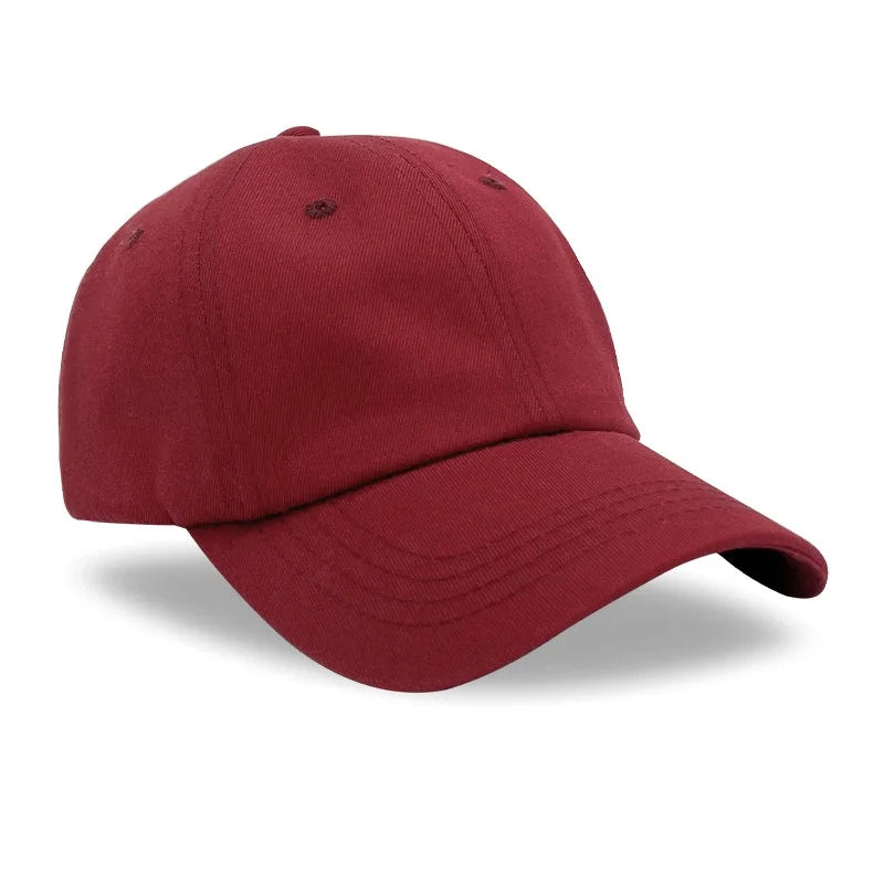 Custom Logo Hat For Women Men Soft Top Cotton Baseball Cap Adult Outdoor Adjustable Dad Hats Snapback Hat Summer Sports Sun Cap
