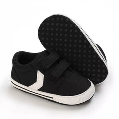 Black Fashion Casual Cloth Shoes Boys And Girls First Step Walking Shoes