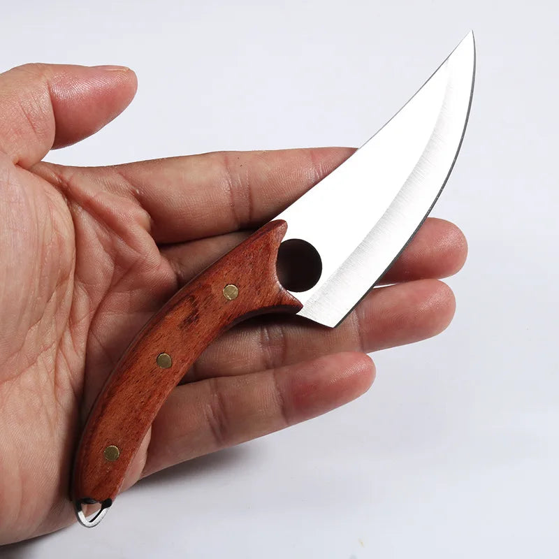 Forged Multi-purpose Knives with Hammer Pattern Butcher Boning Knife Sharp