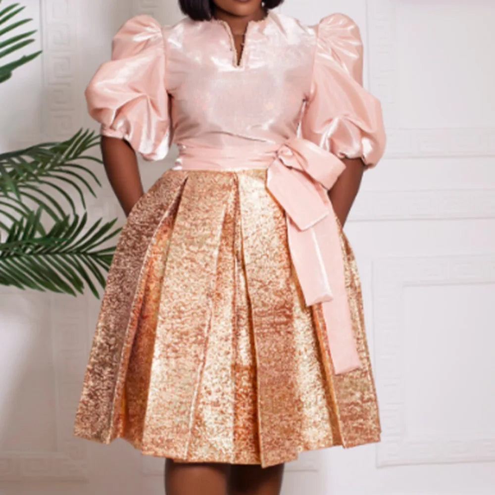 Formal attire Dresses: Women Dress Short Sleeves Dress