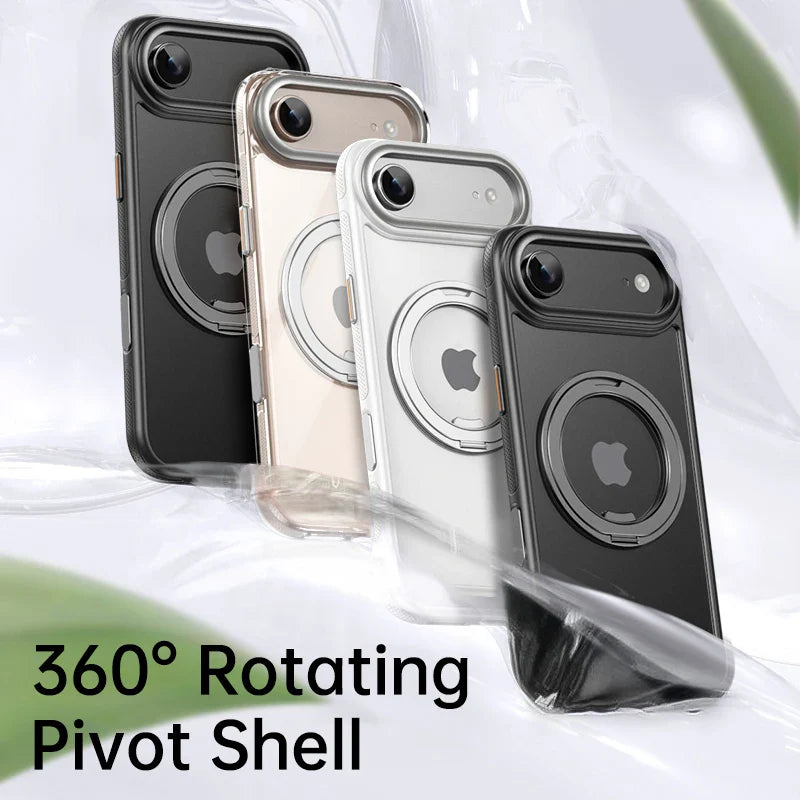 Magnetic 360 Degrees Rotating Ring Holder Case For iPhone 17 Pro Max / 17 Air