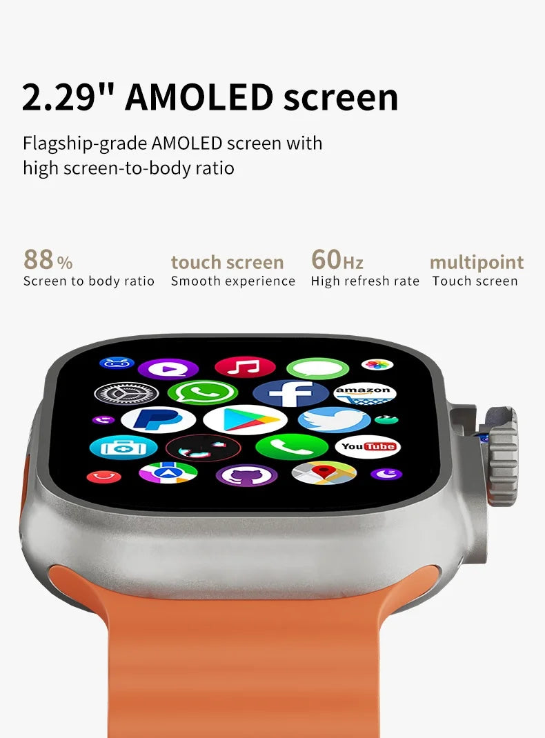 DW100 Pro Updated DW100 Pro + 5G LTE 2.29-inch Amoled Touch ID Smartwatch With 180° Rotary Camera NFC GPS Position WIFI Connect