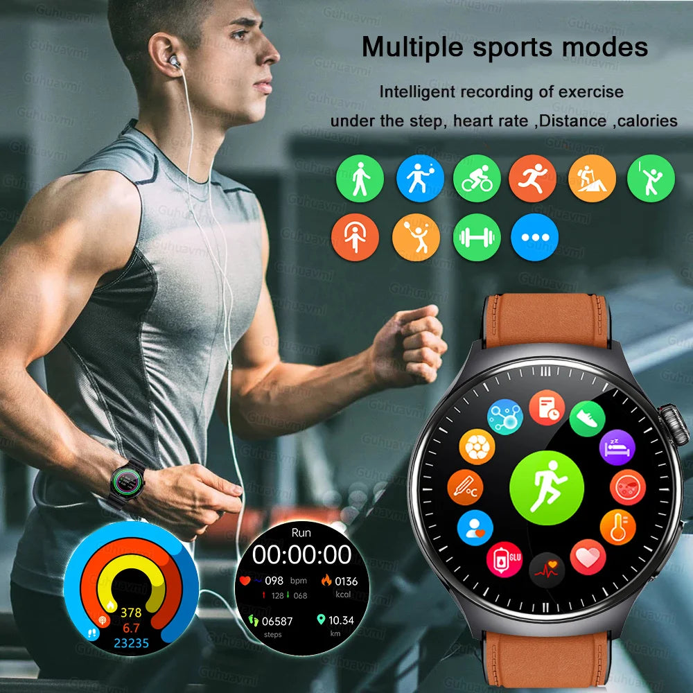 2026New Health Sport ECG AI Diagnosis Smart Watches Men Heart Rate Blood Pressure IP68 Waterproof Smartwatches For Men women