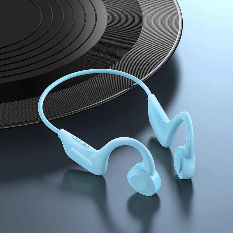 Hot Bone Conduction Swimming Headphones Bluetooth 5.4 IPX8 Waterproof Not In-Ear Wireless Plug-in Card Sports Headphones New