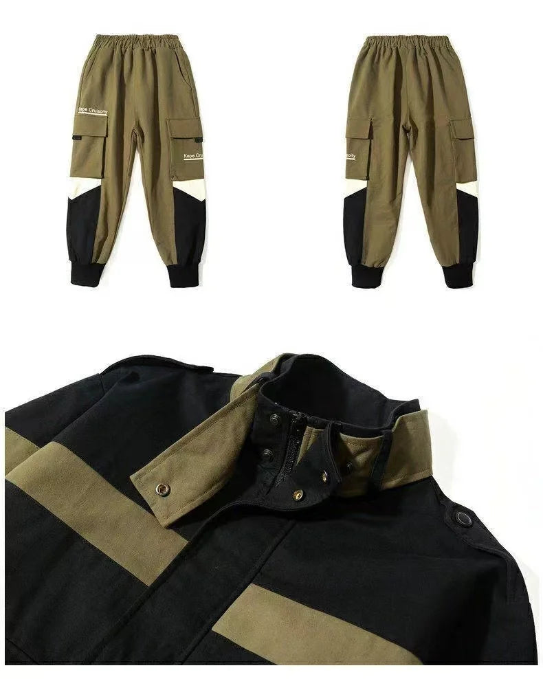 Tracksuit For Boy Sets For Children Boys Jacket and Pants 2Pcs Outfit Sets Junior Kids 3 4 6 8 10 12 Year 2024 New