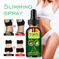 Weight Loss Oil Dissolve Thin Leg Waist Fat Burner Break Down Fat Essential Oil Body Ginger Extract Slimming Products