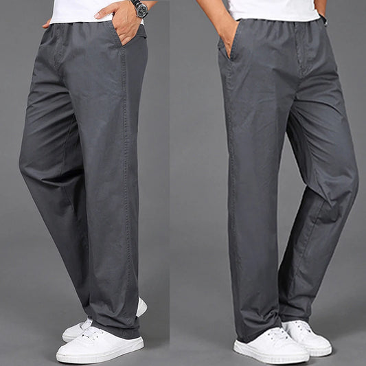 Men's Cargo Pants Summer Spring Cotton Work Wear In Large Size
