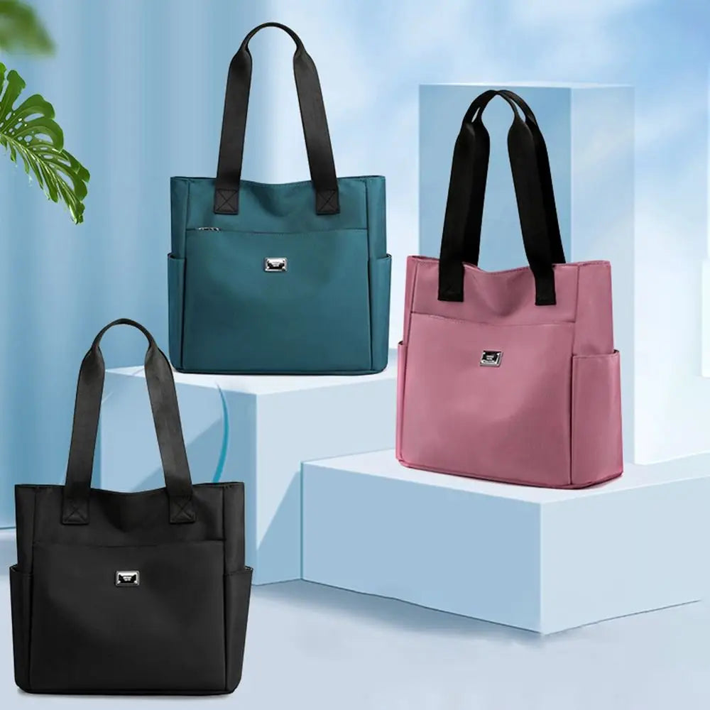 Large Capacity Handbag Shoulder Bag Lightweight Waterproof Nylon Shoulder Bag