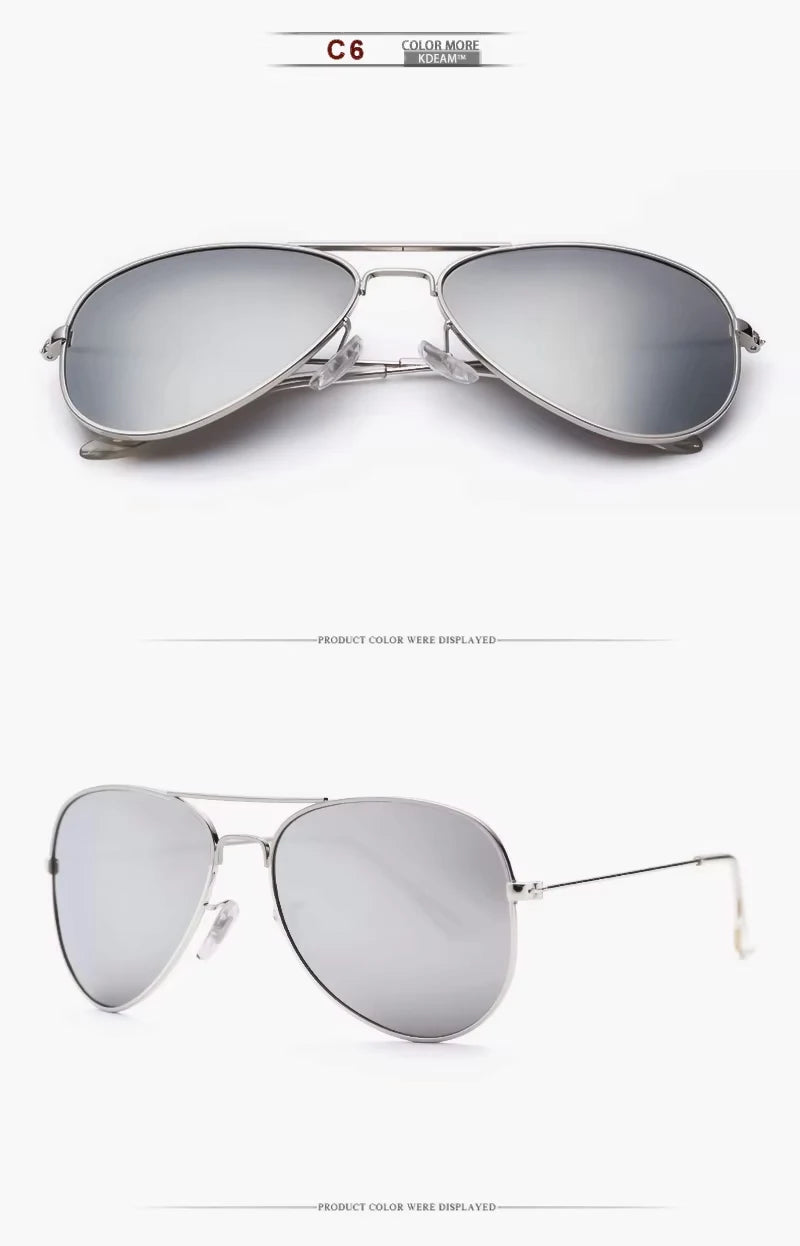 Air Force Pilot Sunglasses Men Polarized 62' Lens Large Sunglasses