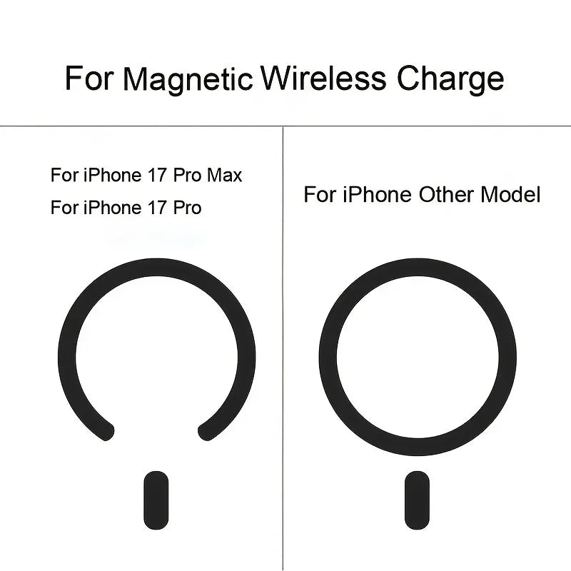 Luxury For Magsafe Wireless Charging Phone Case For iPhone 17 16 15 14 13 Pro Max 17Pro 17 Magnetic Shockproof Clear Back Cover