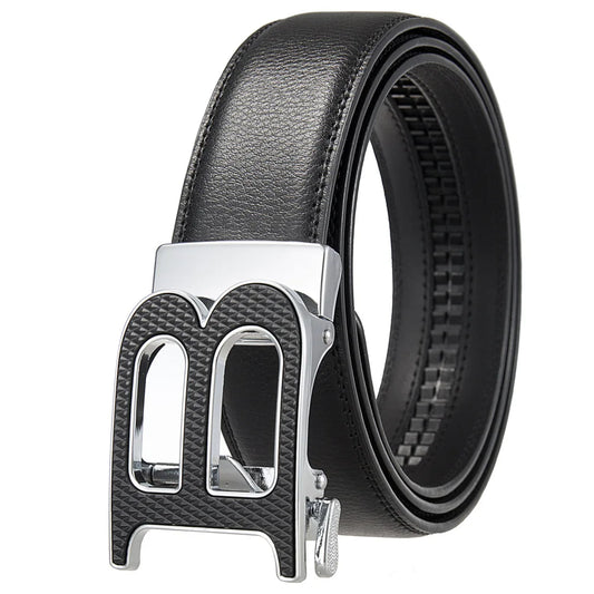 Luxury Brand Men's Belts High Quality Genuine Leather Belts for Men Metal Automatic Buckle Casual Business Male Waistband 3.5cm