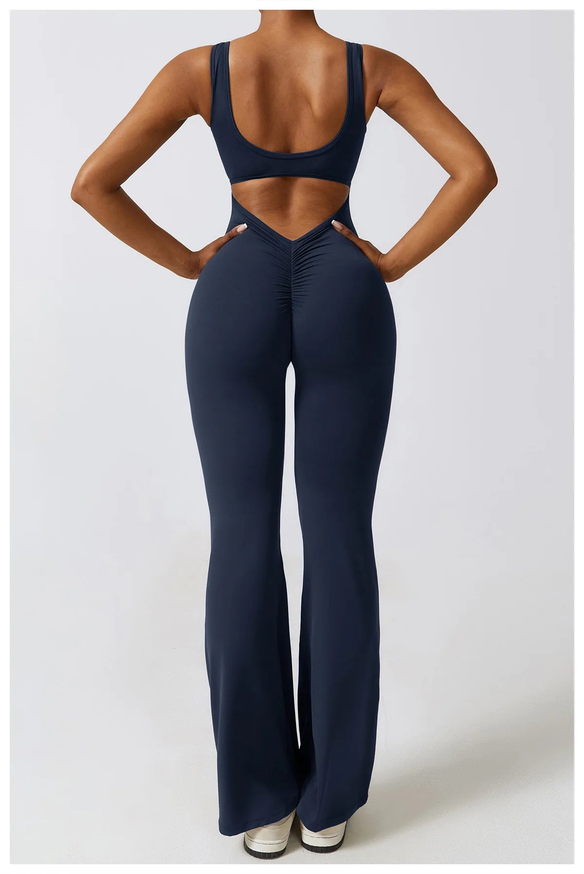 Women Jumpsuits One-Piece Yoga Suit Dance Belly Tightening Fitness Workout Set