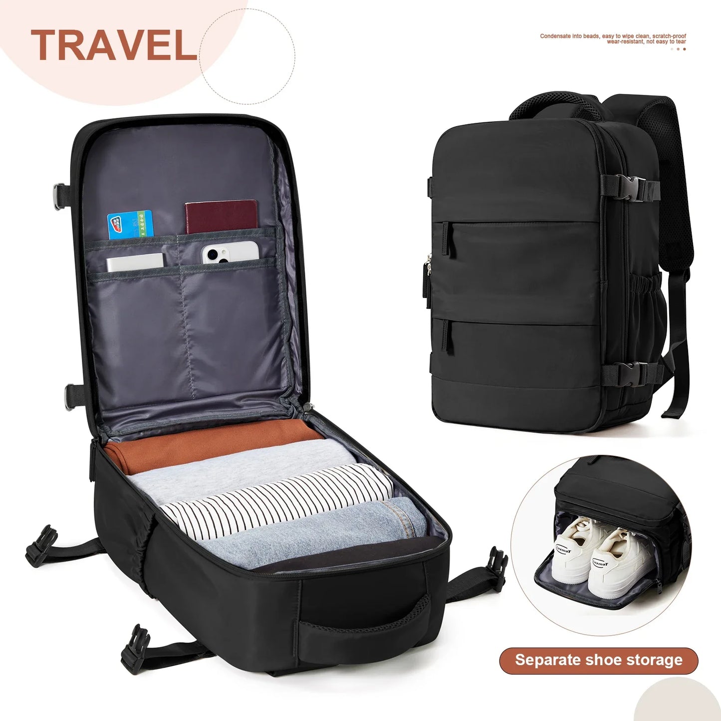 Ryanair Backpack 40x30x20 Cabin Bag Travel Backpack for Men Women Hand Luggage Leisure Laptop Backpack mochila para viaje cabina