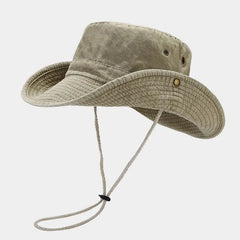 Four Seasons Cotton Solid Bucket Hat Fisherman Hat Outdoor Travel Sun Cap