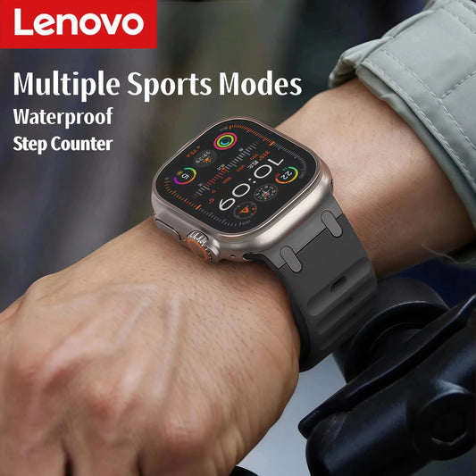 Lenovo T900 Ultra Smart Watch Men 49mm Series 9 AMOLED Screen NFC Compass Waterproof For Apple Watch IWO Ultra 9 Wholesale NEW