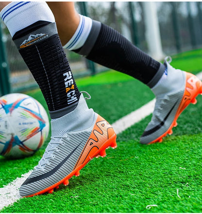 Professional Men Soccer Shoes FG/TF  Football Boots Cleats Breathable  Outdoor