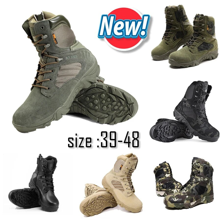 Army Combat Boots Military Boots Men Hiking Shoes Breathable Tactical Combat Boots