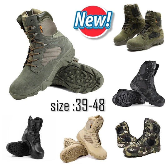 Army Combat Boots Military Boots Men Hiking Shoes Breathable Tactical Combat Boots