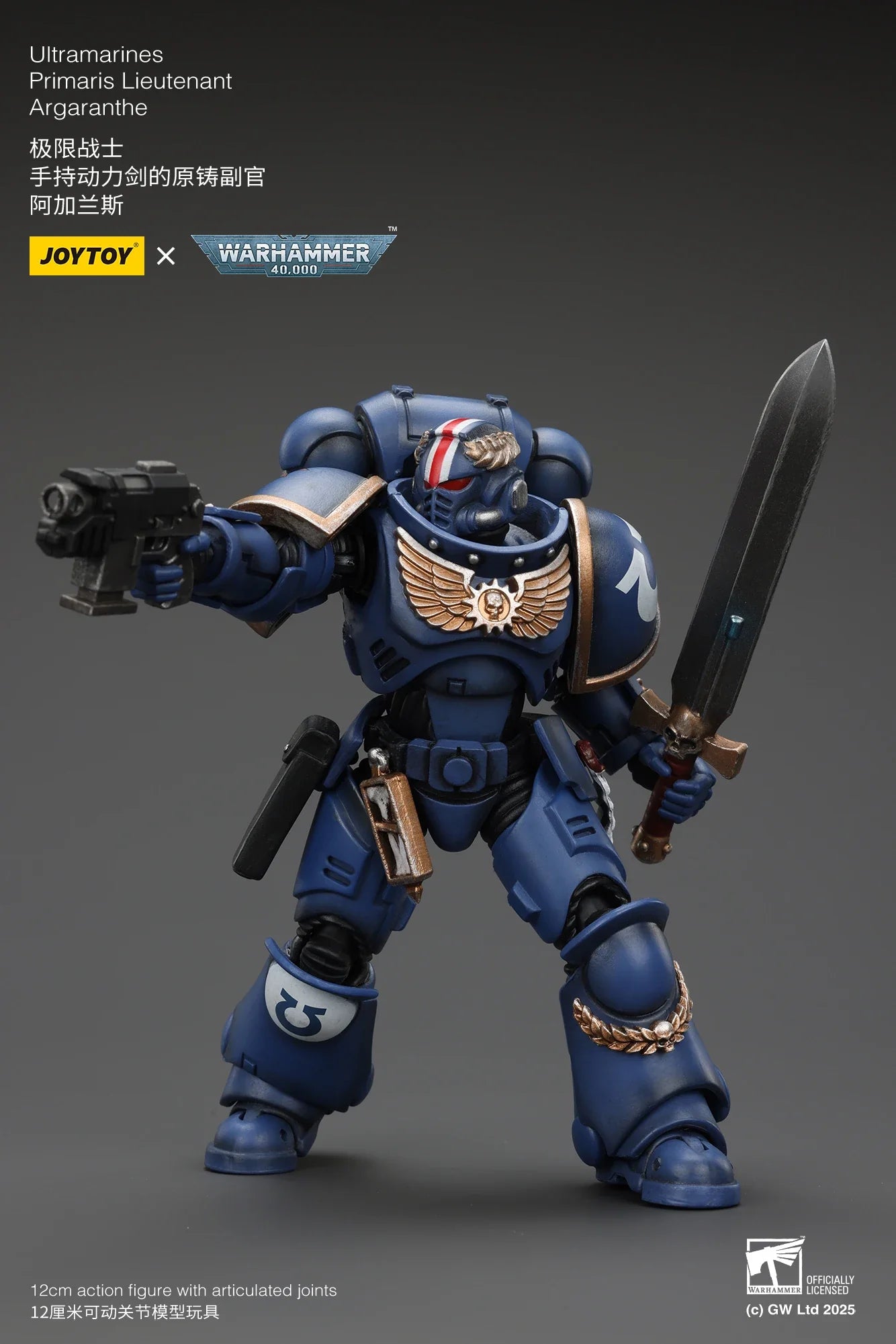 [IN STOCK] JOYTOY Warhammer 40K 1/18 Action Figure Ultramarines Primaris Lieutenant Argaranthe Anime figures Toys Model