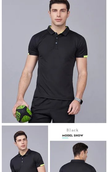 Summer Quick Drying Short Sleeved Polo Shirt Golf Jersey Company Group Breathable Fitness Lapel Sports Sleeved 8-Color Large Top