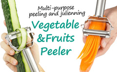 Double-Sided Vegetable Peeler Grater Julienne Peeler Slice Stainless Steel Potato