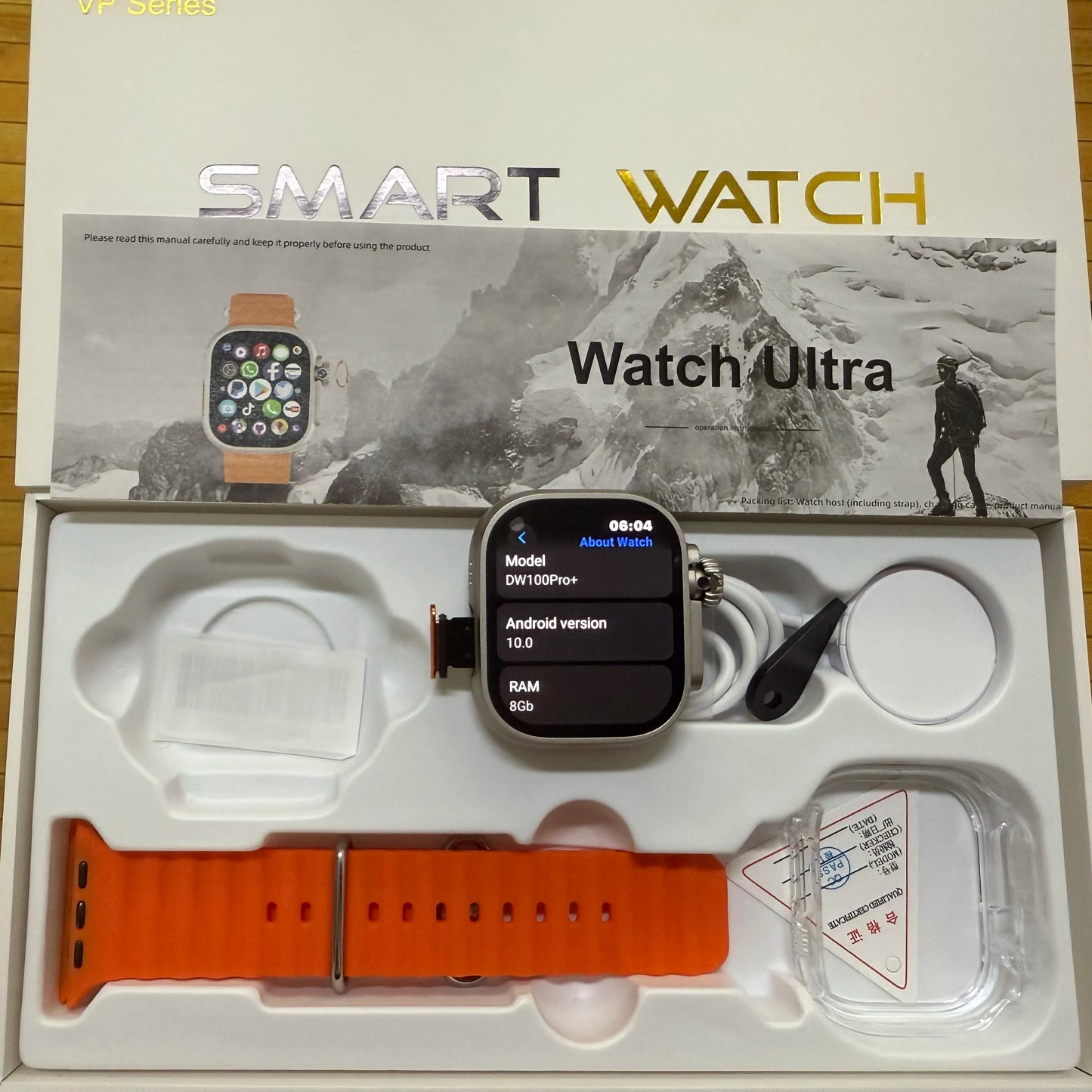 DW100 Pro Updated DW100 Pro + 5G LTE 2.29-inch Amoled Touch ID Smartwatch With 180° Rotary Camera NFC GPS Position WIFI Connect