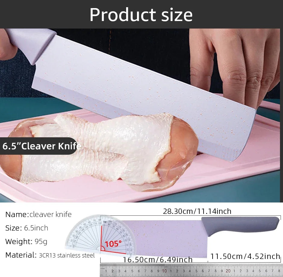 Kitchen Knife Set Professional Chef Accessories Bread Knife Scissors Vegetable