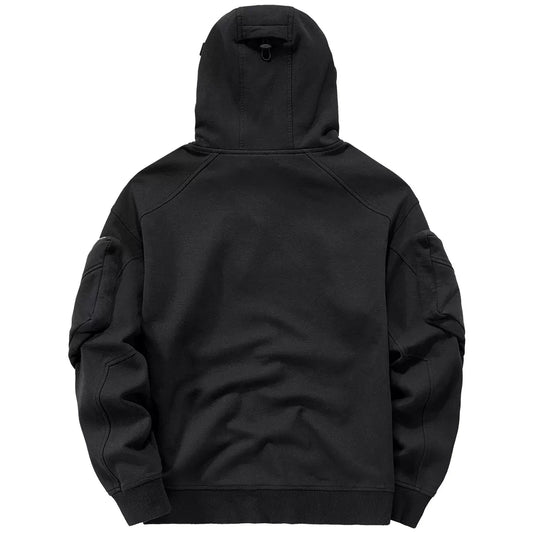 Streetwear Hoodies Harajuku Y2K Hip Hop Sweatshirts High Neck Mask Windproof