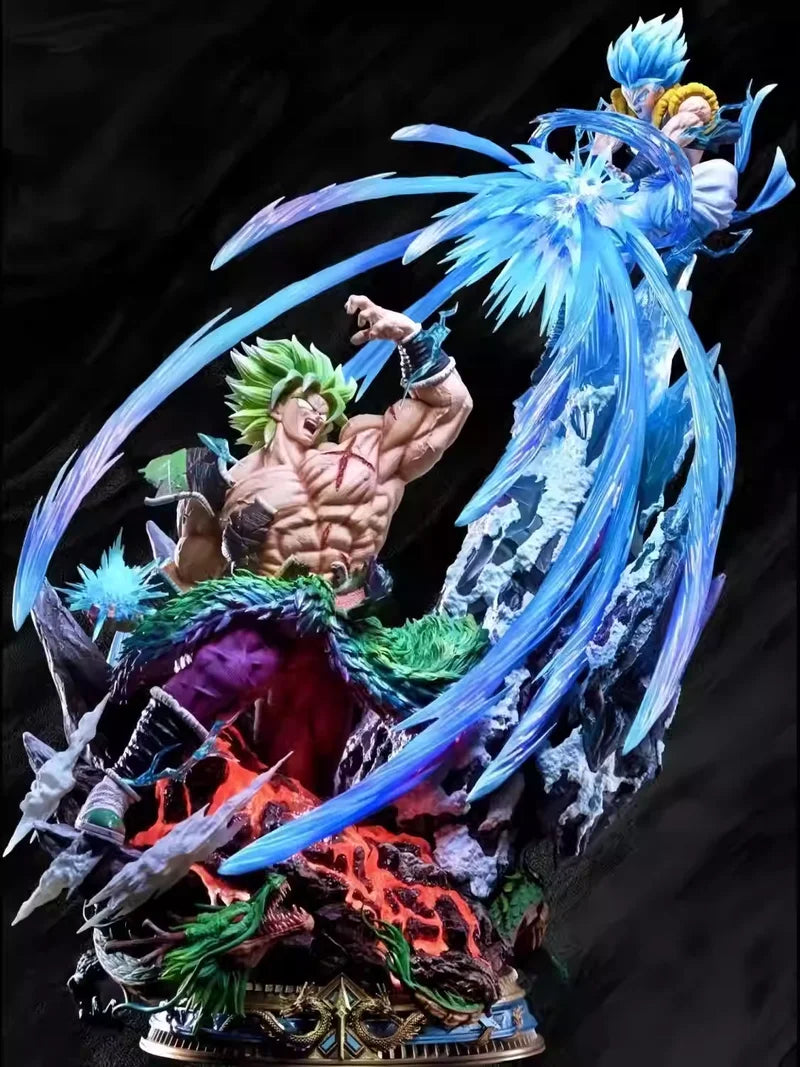 Jt Studio 50cm 30cm Dragon Ball Broli Vs Goku Resin Model Painted Statue Broly Vs Goku Statue 9.5″ Pvc Broly Vs Goku Pvc Figure