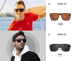 Sunglasses for Men: Shade Men Ultra light TR90 Frame UV400 Protection