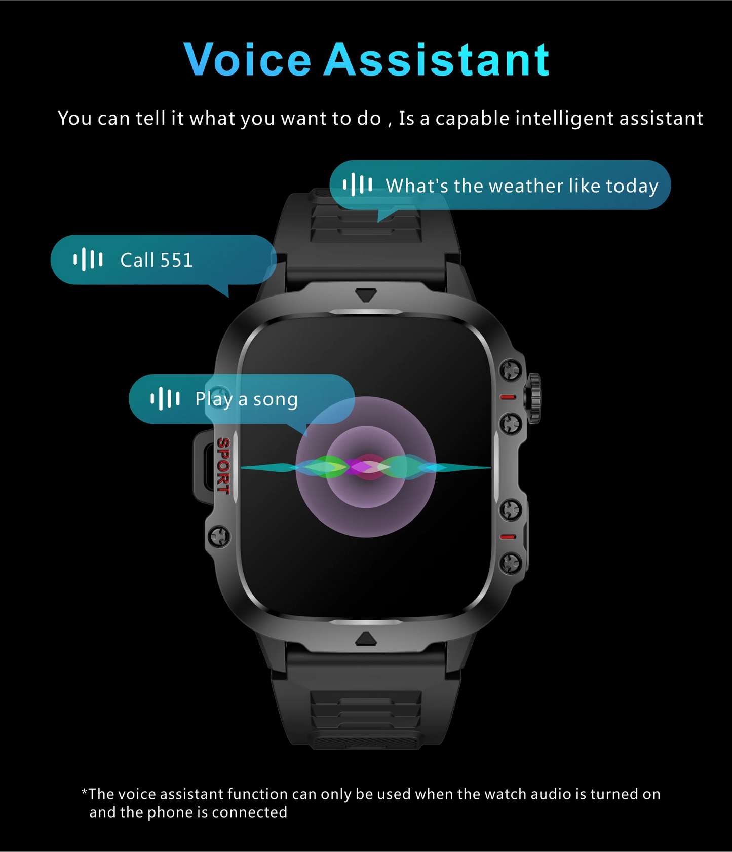 Military Men Smart Watch Bluetooth Call Fitness Clock Heart Monitor 3ATM Swim Waterproof Sport Smartwatch for IOS Android 2025