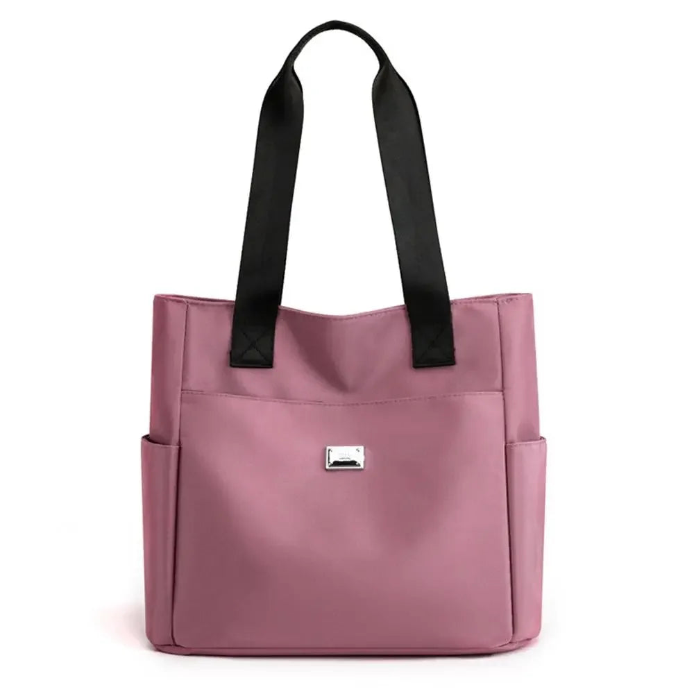Large Capacity Handbag Shoulder Bag Lightweight Waterproof Nylon Shoulder Bag