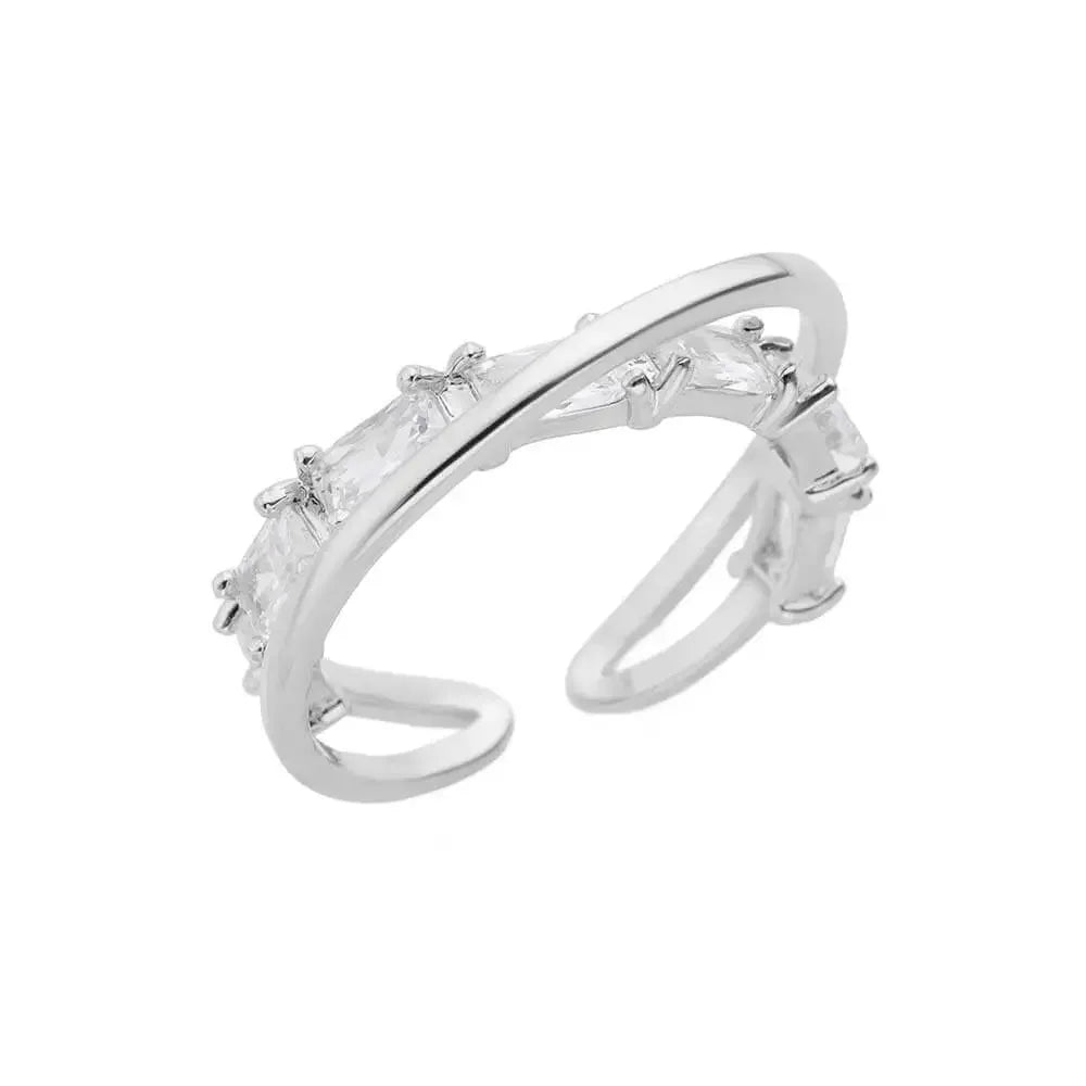 Wedding Rings For Women Gold Color Open Finger Ring Party Jewelry