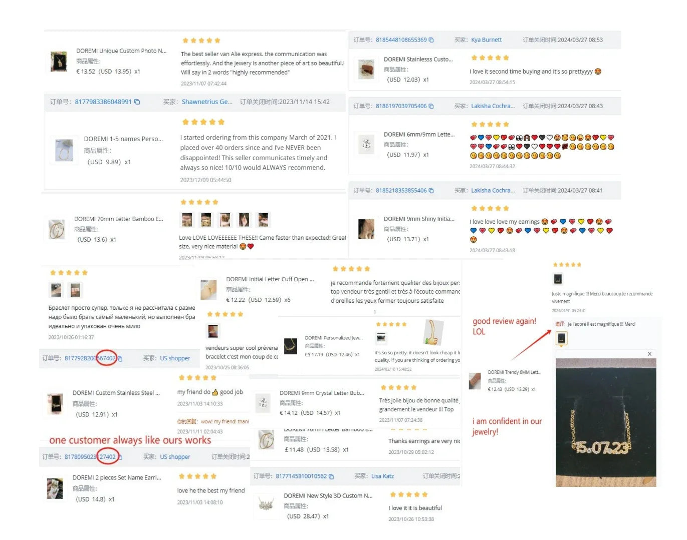 DOREMI Personalized Charms Slide Bangle English Letters 12 Birthstone Charm Heart Star Slide Bangle