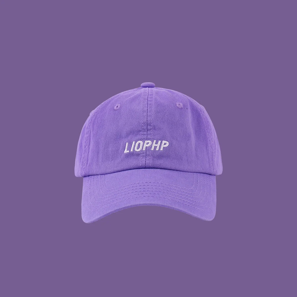 New Fashion Designer Purple Hats Outdoor Sports Baseball Cap Unisex Adjustable Cotton Customized Embroidery Plain Baseball Cap