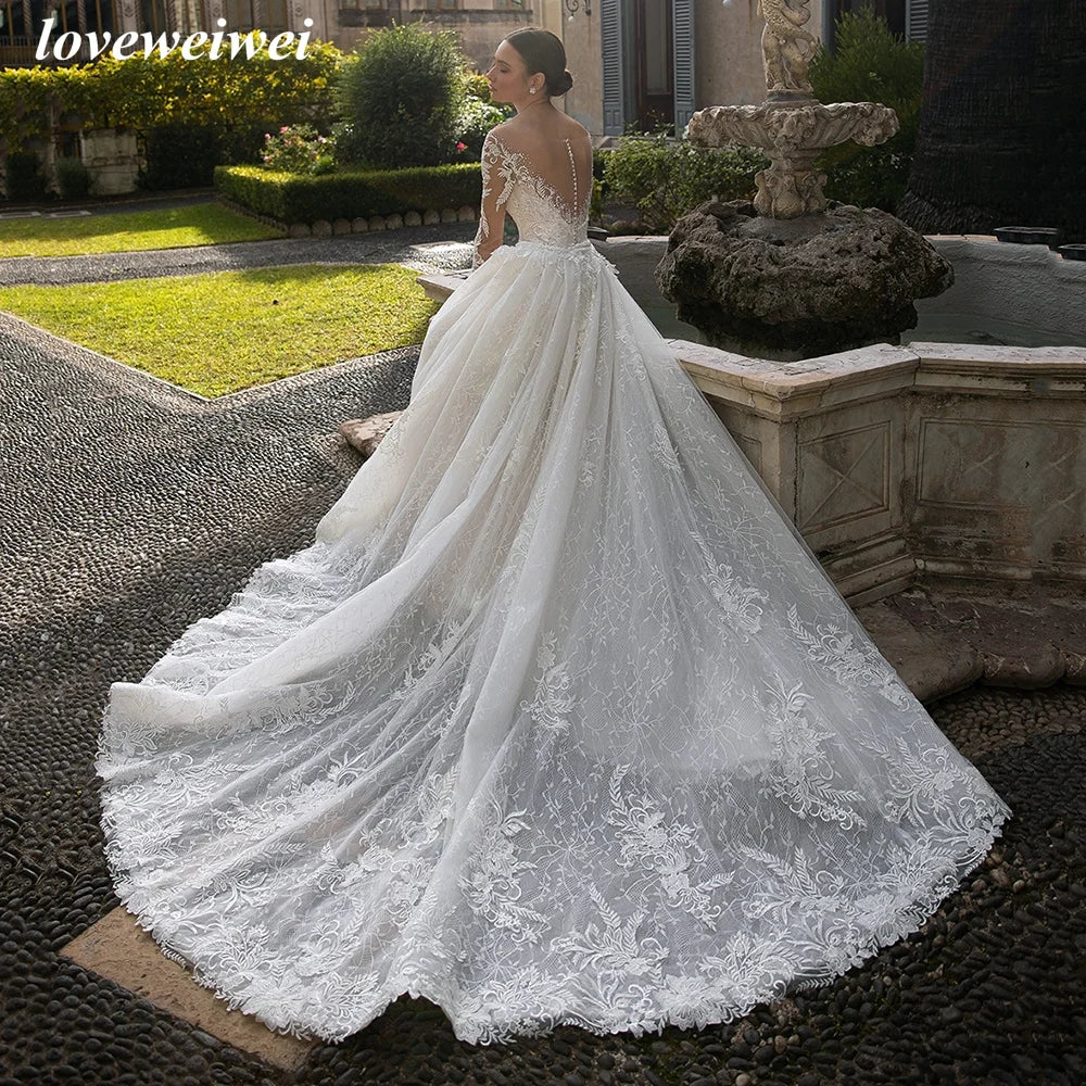 White Bridesmaid Dresses: Wedding Dress Detachable A-Line Skirt Bridal Gown
