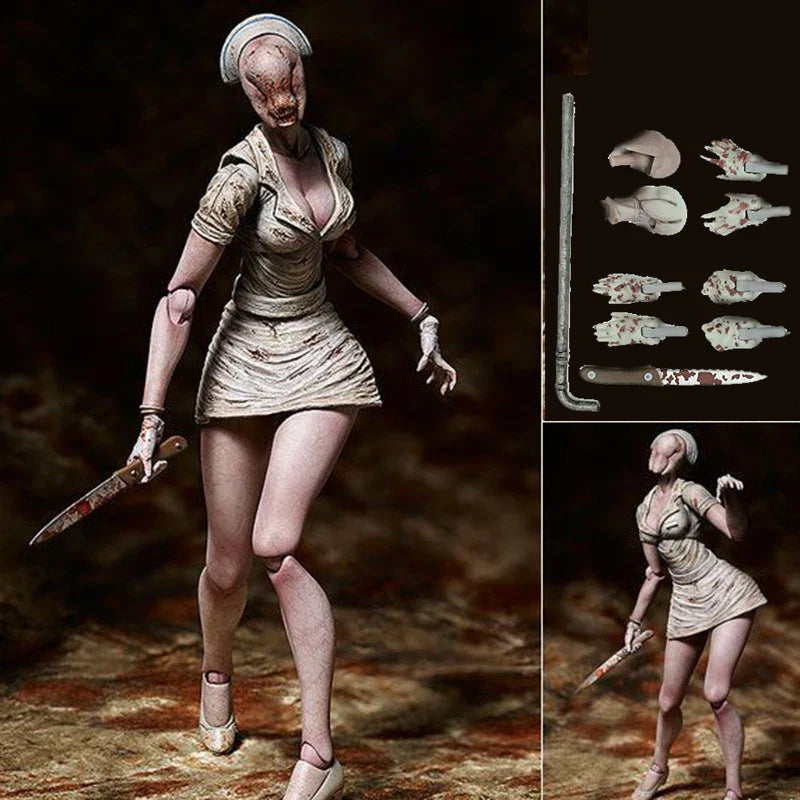 Figma Silent Hill 2 Figure Red Pyramd Thing Figma SP055 Bubble Head Nurse Sp061 Action Figure PVC Collectible Model Doll Toys