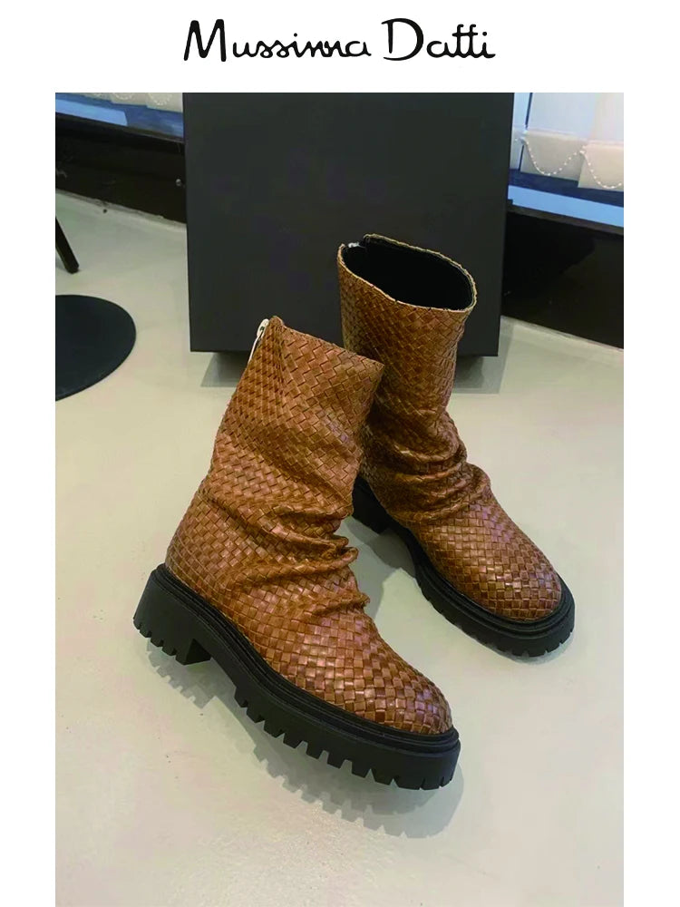 Women Snow Boots Platform Winter Boots Waterproof Non-slip Boots Fashion
