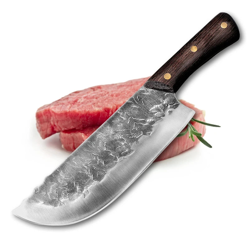 Cleaver Knife Forged Full Tang Butcher Knife 5CR15mov Stainless Steel Knife Sharp