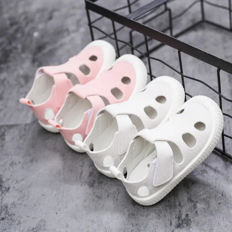 Kids Sandals Summer Girls Boys Cut Out Sneakers Breathable Children Sports Shoes